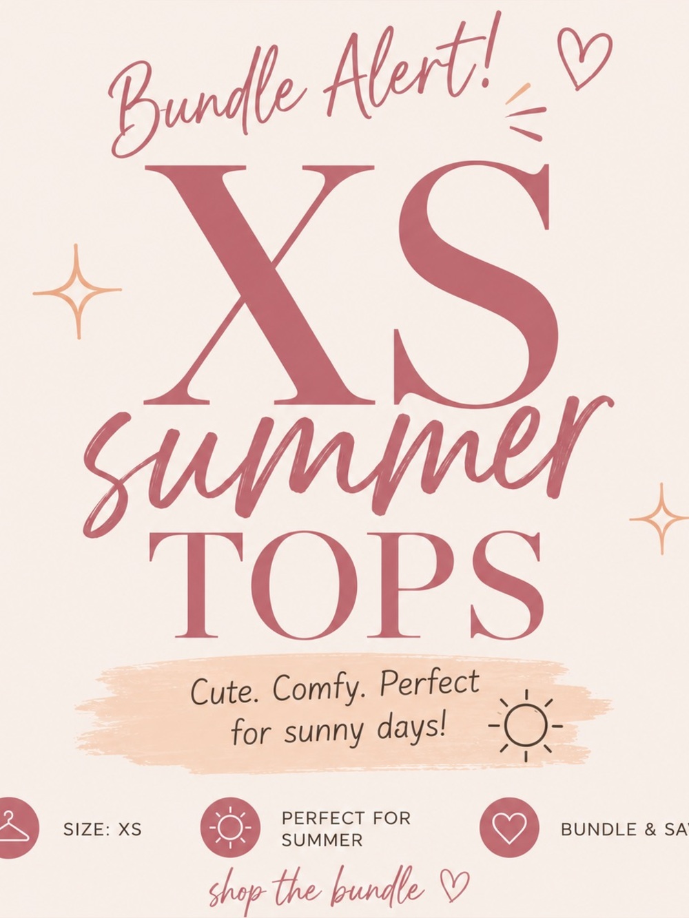 BUNDLE - XS SUMMER TOPS/BODY SUITS